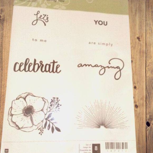 Stampin' Up Sale-A-Bration Amazing You Set of 8 Stamps Floral Botanical - Picture 4 of 14